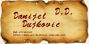 Danijel Dujković vizit kartica